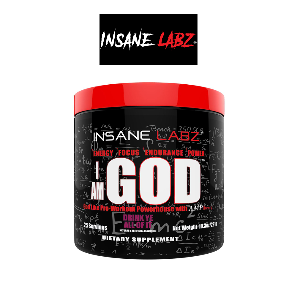 Insane Labz I am GOD Pre Workout 25 servings