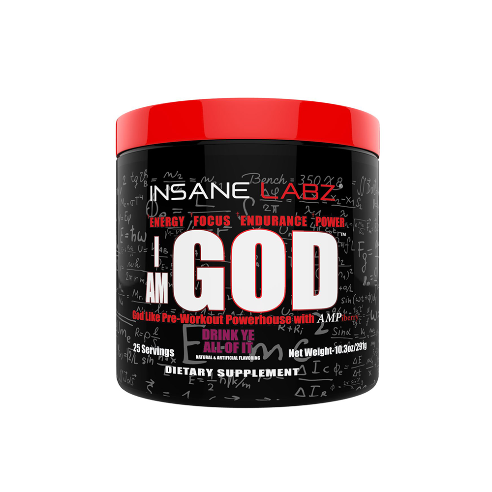 Insane Labz I am GOD Pre Workout 25 servings