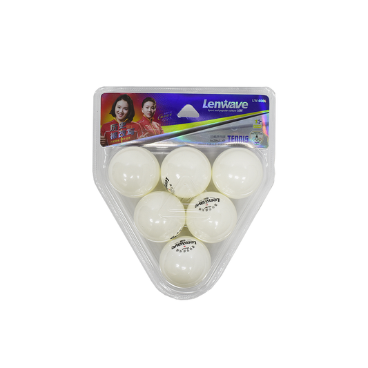 Lenwave 1-star Premium Table Tennis Balls (pack of 6)